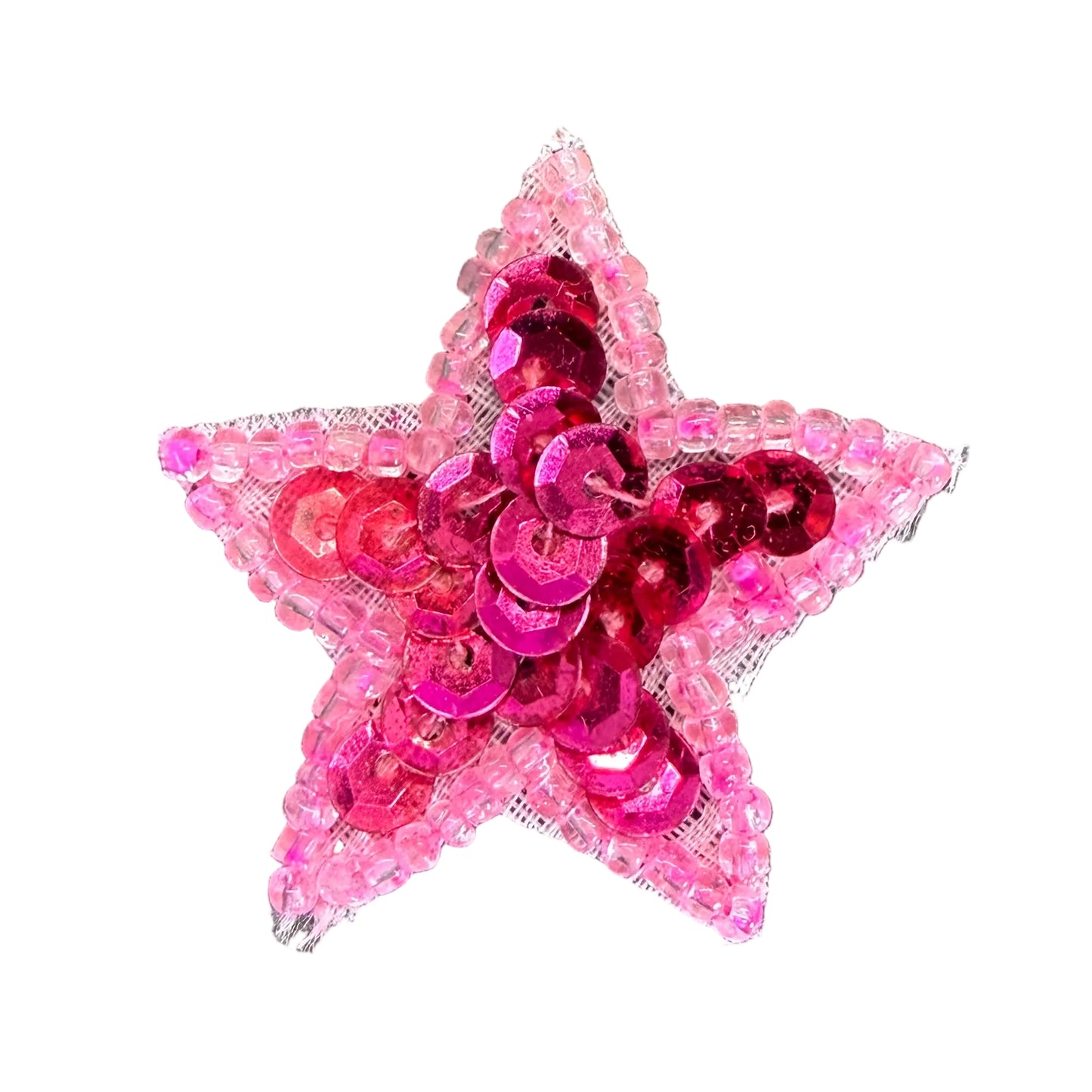Fucsia estrella con cuentas rosas de 3,8 cm