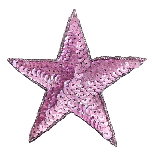 Estrella Mauve con Lentejuelas Mauve 4"
