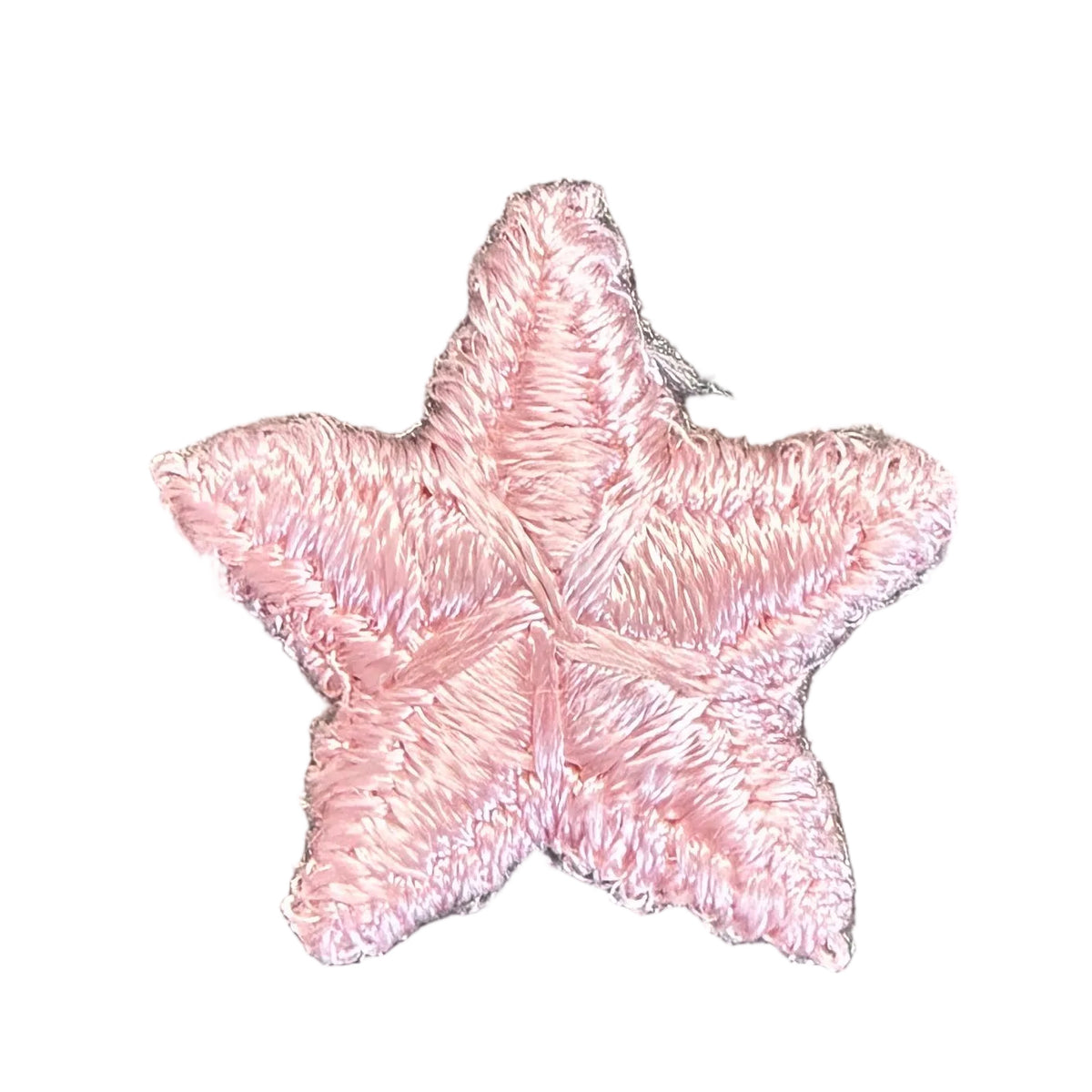 Estrella, rosa bordada para planchar 3,8 cm