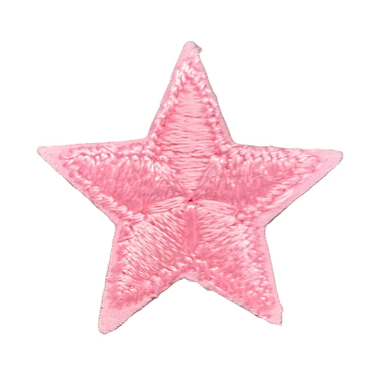 Estrella, rosa bordada para planchar 3,8 cm