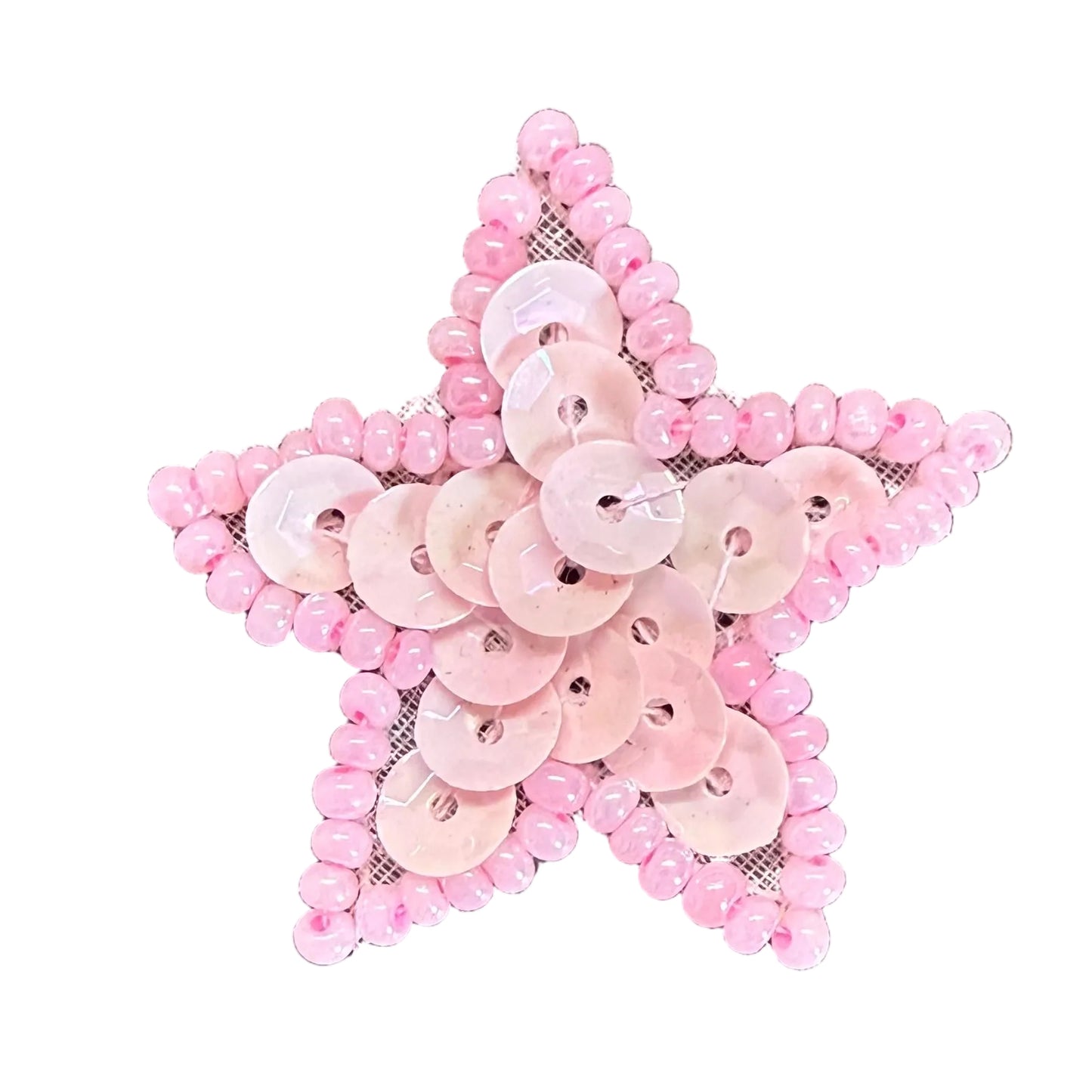 Lentejuelas rosadas Star Lite con ribete rosa de 3.175 cm