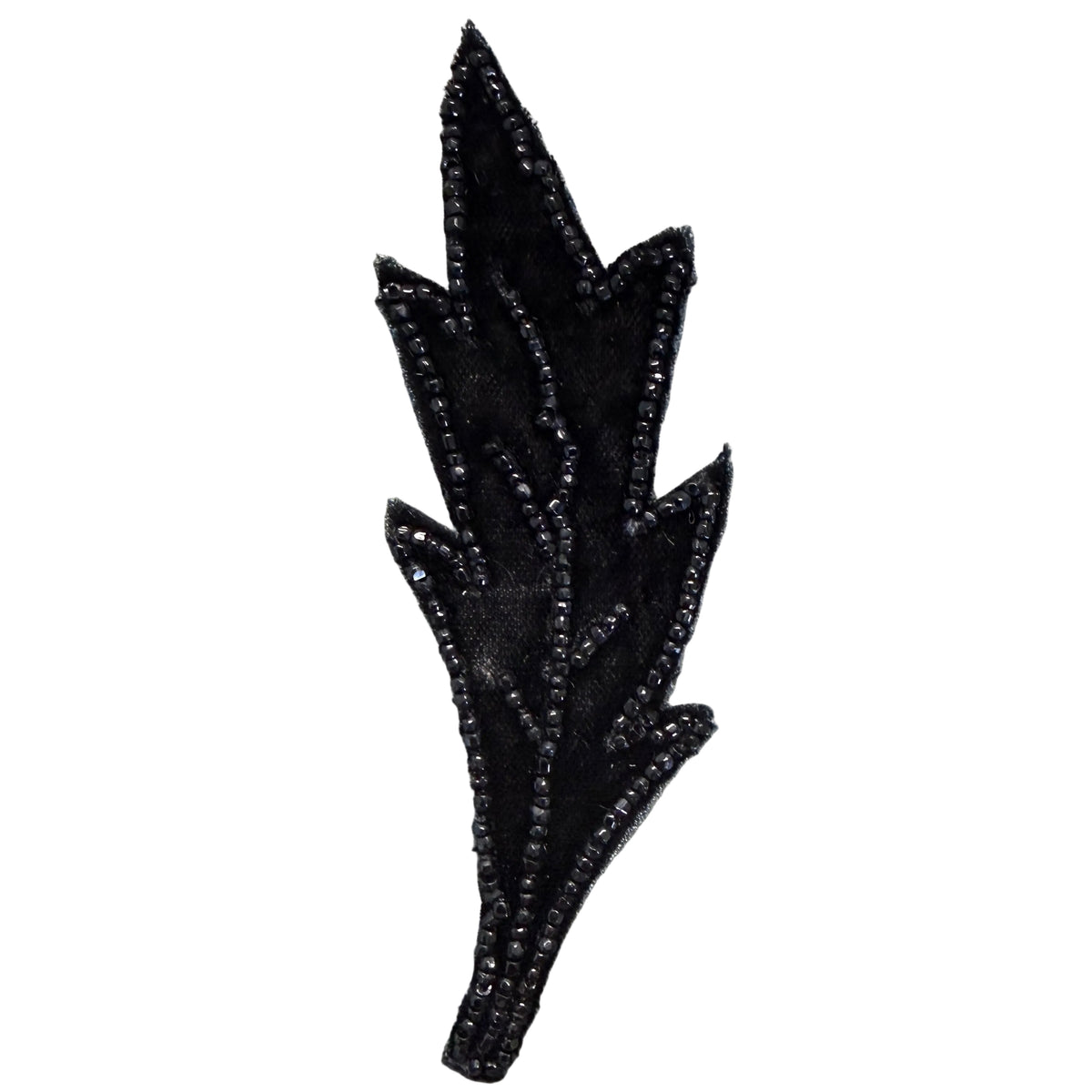 Hoja Terciopelo Negro 5.5" x 1.5"