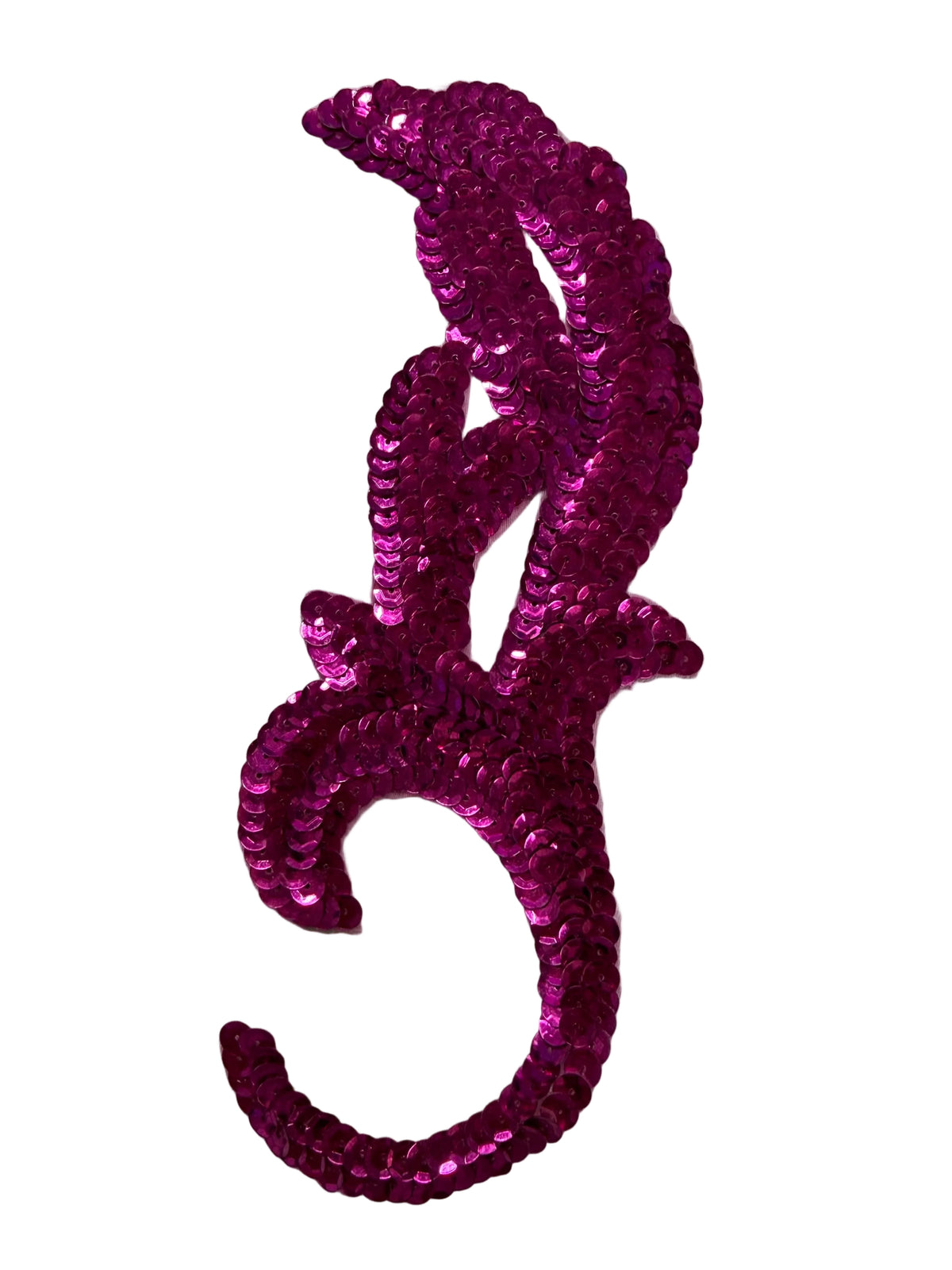 Par de Hojas - Lentejuelas Fucsia 8.25” x 3.25”