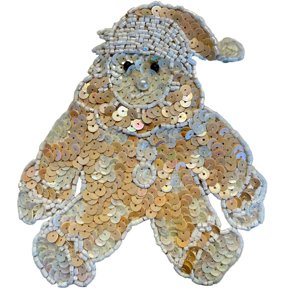 Oso Santa en beige 5.25” X 4.5"