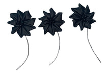 Load image into Gallery viewer, Set of 3 Black Flower 1&quot; x 3&quot;