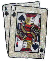 Load image into Gallery viewer, Jack Ace Playing Cards with Embroidered Center 6&quot; x 8&quot;