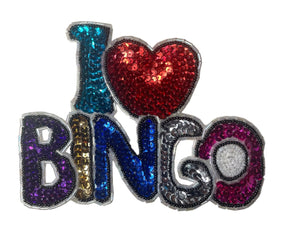 I Love Bingo, multi-colored, 6" x 4"