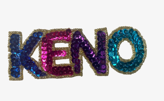 "Keno" Sequin Beaded 4.5" x 1.5"