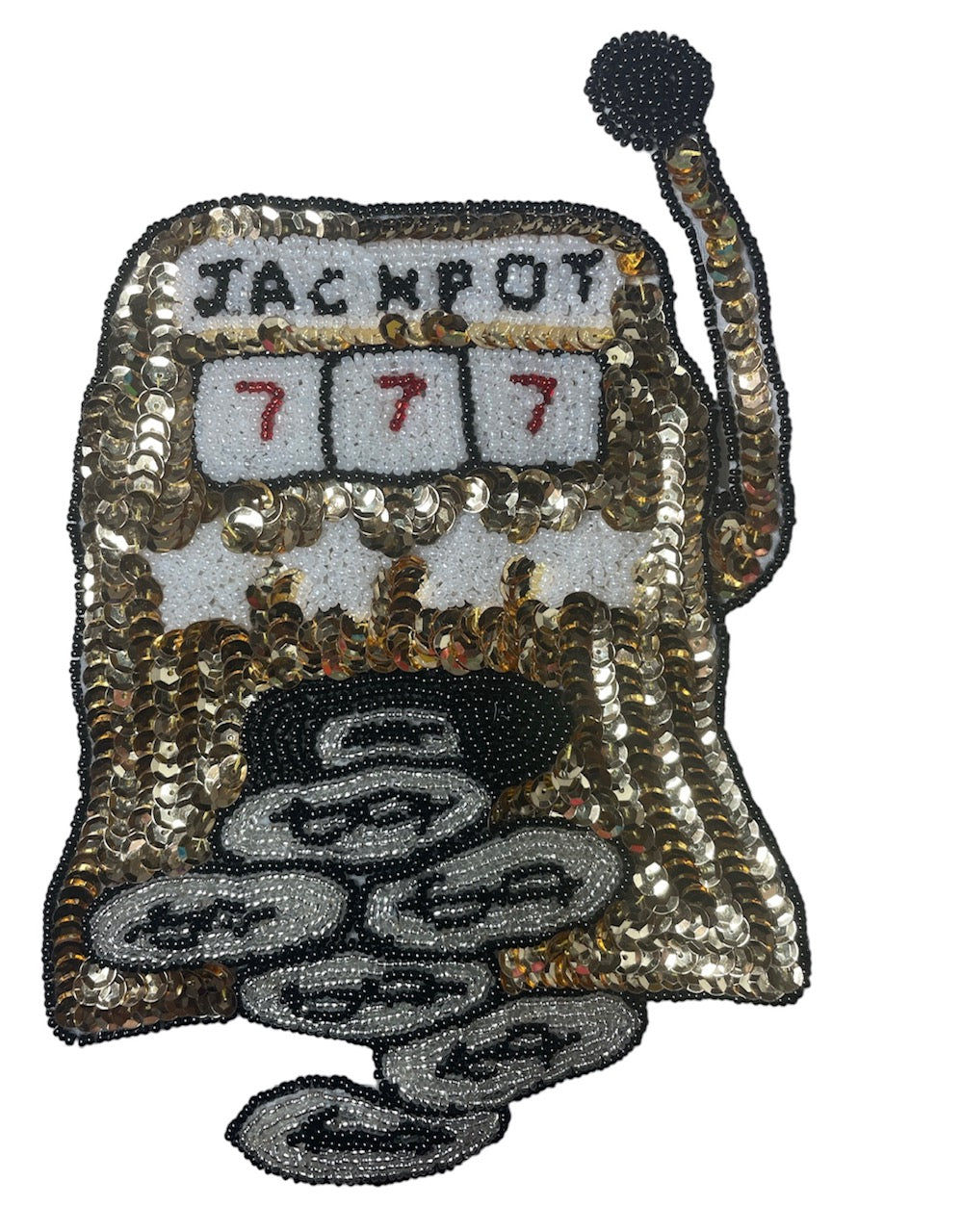 Las Vegas Slot Machine, Sequin Beaded 9" x 6.5"