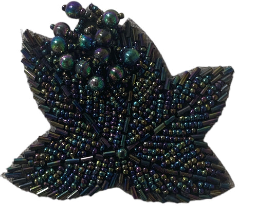 Epaulet with Moonlight Sequins and Beads 3" x 3"