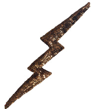 Load image into Gallery viewer, Bronze Lightning Bolt with Sequins 11&quot; x 2&quot;