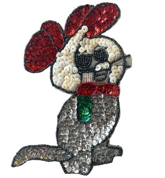 Large Mouse with White and Red Ears 7" x 5"