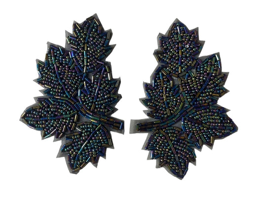 Leaf Pair Moonlite beads 4" x 2.5"