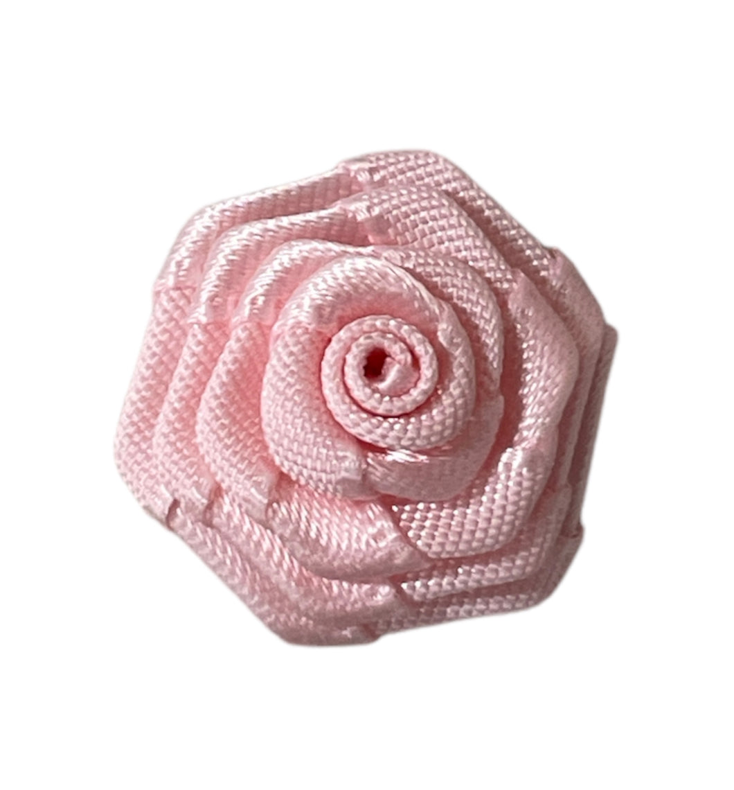Flower Pink Satin Rose 7/8