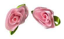 Load image into Gallery viewer, Flower Pair Pink Satin 1.25&quot;