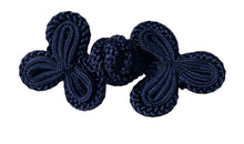 Load image into Gallery viewer, Navy Blue Frog Closure 3&quot; x 1.5&quot;