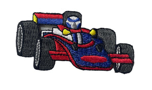 Race Car Embroidered Iron-on 3" x 1.5"