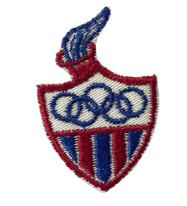 Olympic Games Motif Patch, Embroidered Iron-on 2.5" x 1.75
