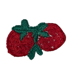 Strawberry Pair Embroidered 1.5" x 1"