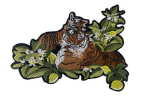 Load image into Gallery viewer, Two Tigers Surrounded by Grass Embroidered 10&quot; x 7&quot;