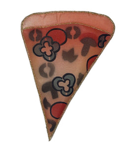 Pizza Slice Embroidered Applique 3" x 5"