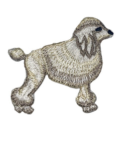 Poodle Embroidered Iron-on 2.75" x 2"