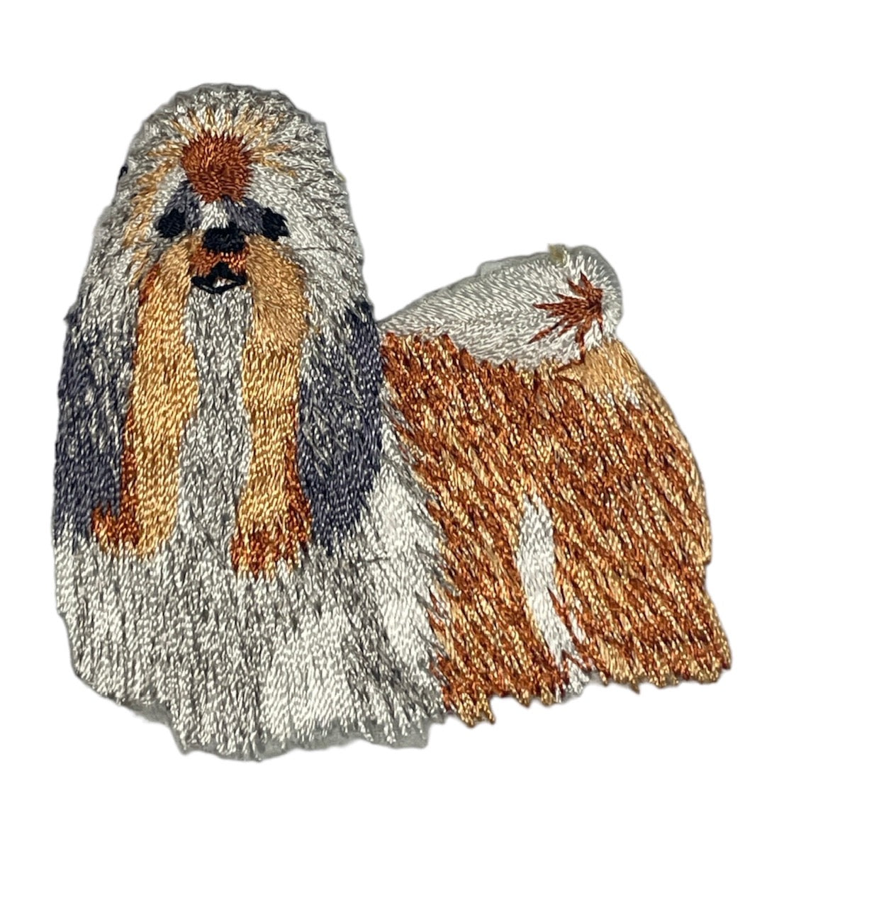 Shih Tzu Dog Embroidered Iron-on 2.5"