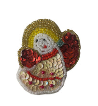 Load image into Gallery viewer, Choice of Size Angel with Red and Beige Sequins and Beads