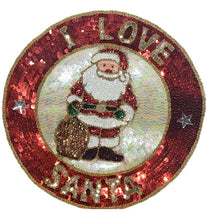 Load image into Gallery viewer, Santa with Santa Bag 12&quot; Patch