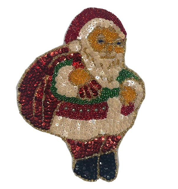 Santa With Bag, 6.75" x 6"