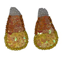Load image into Gallery viewer, Candy Corn Pair, Sequin Beaded in 3 variants in size: 1.5&quot;, 1.75&quot; , 2&quot;