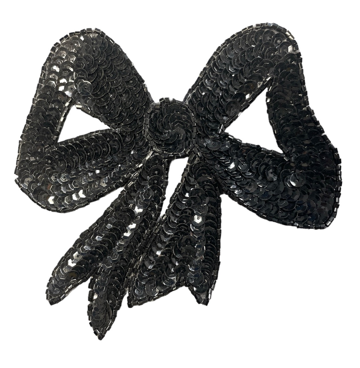 Bow with Black Sequin 5" x 4.5"