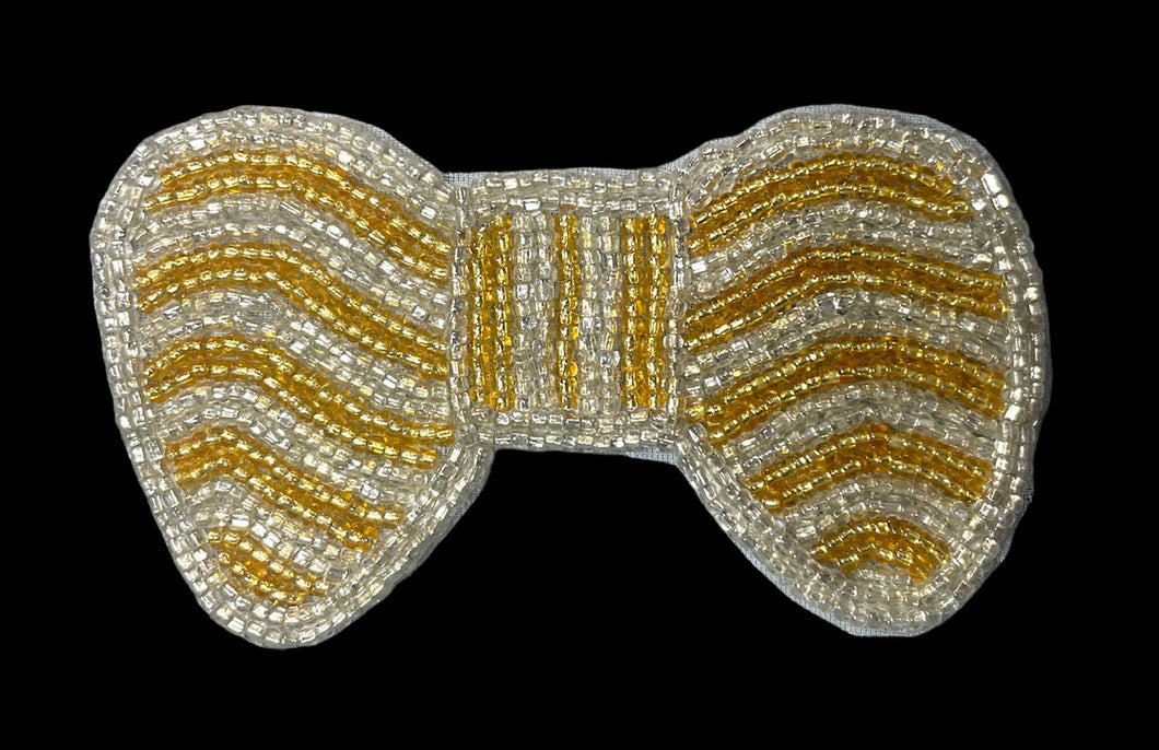 Bow with Gold and Silver Beads 3.75