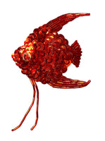Fish with Red Sequins and Beads 5