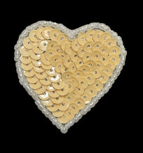Load image into Gallery viewer, Heart Beige with White Beads 1.5&quot;