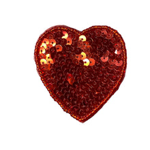 Load image into Gallery viewer, Choice of Size Heart with Red Flat Sequins and Beads