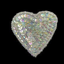 Load image into Gallery viewer, Choice of size Heart Iridescent with Sequin and Beads
