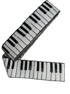 Piano Keys by the Yard 3" Wide