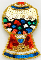 Gumball Machine Appliqué with Multi-Colored Sequins and Beads 4