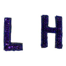 Load image into Gallery viewer, 2&quot; Purple Sequin Choice of Letter H or L