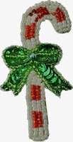 Candy Cane Beaded Applique 3