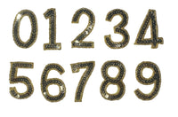 Gold Sequin Numbers Choice of Number (0-9) 2.5
