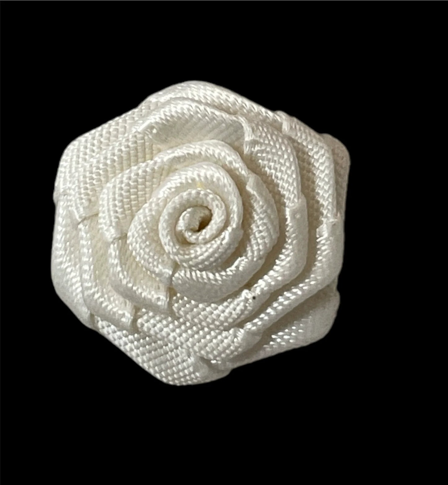 Flower White Rose 7/8"