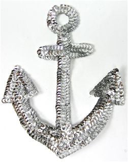 Anchor with Silver Sequins 5