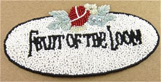 FRUIT OF THE LOOM Word Patch 6