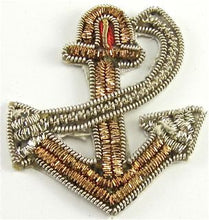 Load image into Gallery viewer, Anchor Bullion Thread Silver Rope  1.3&quot; x 1.2&quot; - Sequinappliques.com