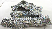 Load image into Gallery viewer, SEQUIN STRETCH TRIM. 1 YARD AND 1.5&quot;