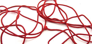 Trim Red Rope Rayon/Cotton 1/8" Wide Sold by the Yard