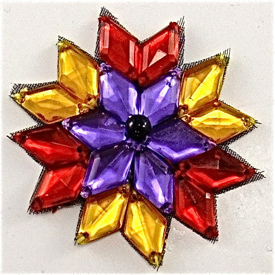 Jewel with MultiColored Stones 2"