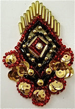 Load image into Gallery viewer, Designer Motif with Beads and rhinestones